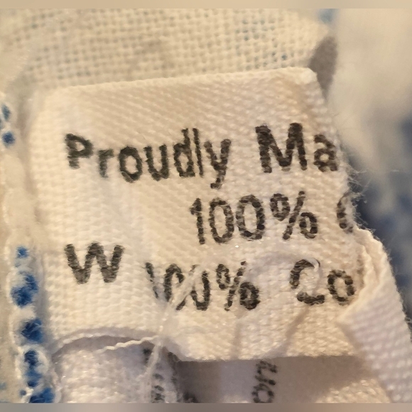 Megan Park Blue And White Striped Cotton Dress. Sleeveless Size 2 - Picture 12 of 15